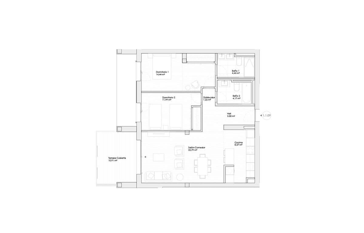 2 sypialnia Apartament na sprzedaż w Estepona z basenem garażem - 669 500 € (Ref: 6969606)