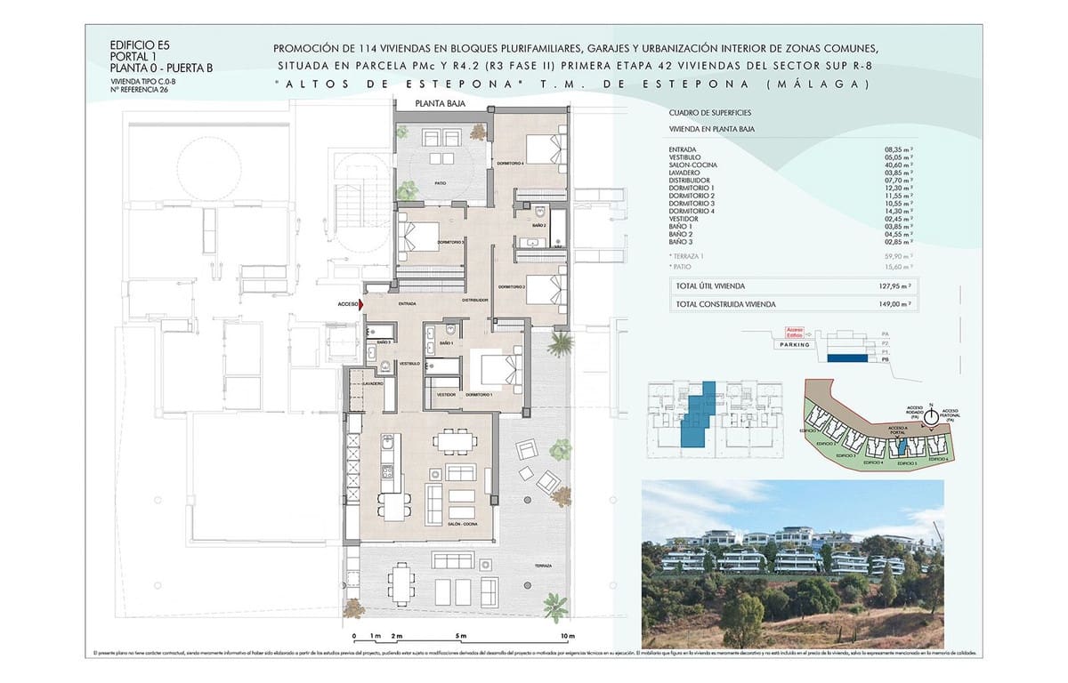 2 sypialnia Penthouse na sprzedaż w Estepona z basenem garażem - 871 442 € (Ref: 7131989)