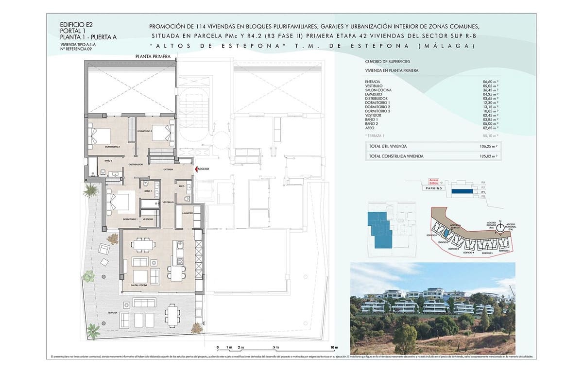 2 quarto Penthouse para venda em Estepona com piscina garagem - 860 783 € (Ref: 7131989)
