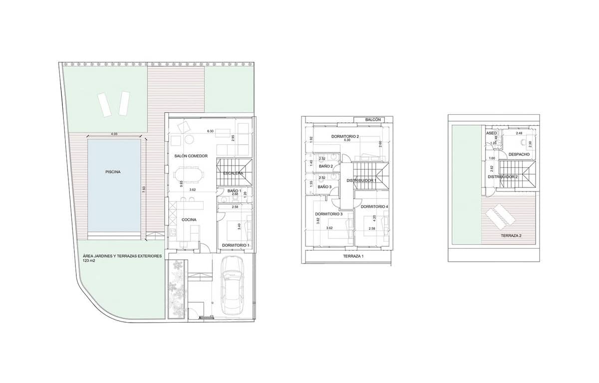 4 quarto Moradia para venda em Estepona com piscina garagem - 824 000 € (Ref: 7131993)