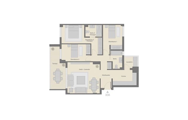 3 quarto Apartamento para venda em Nueva Andalucia, Marbella com piscina garagem - 471 000 € (Ref: 7187154)