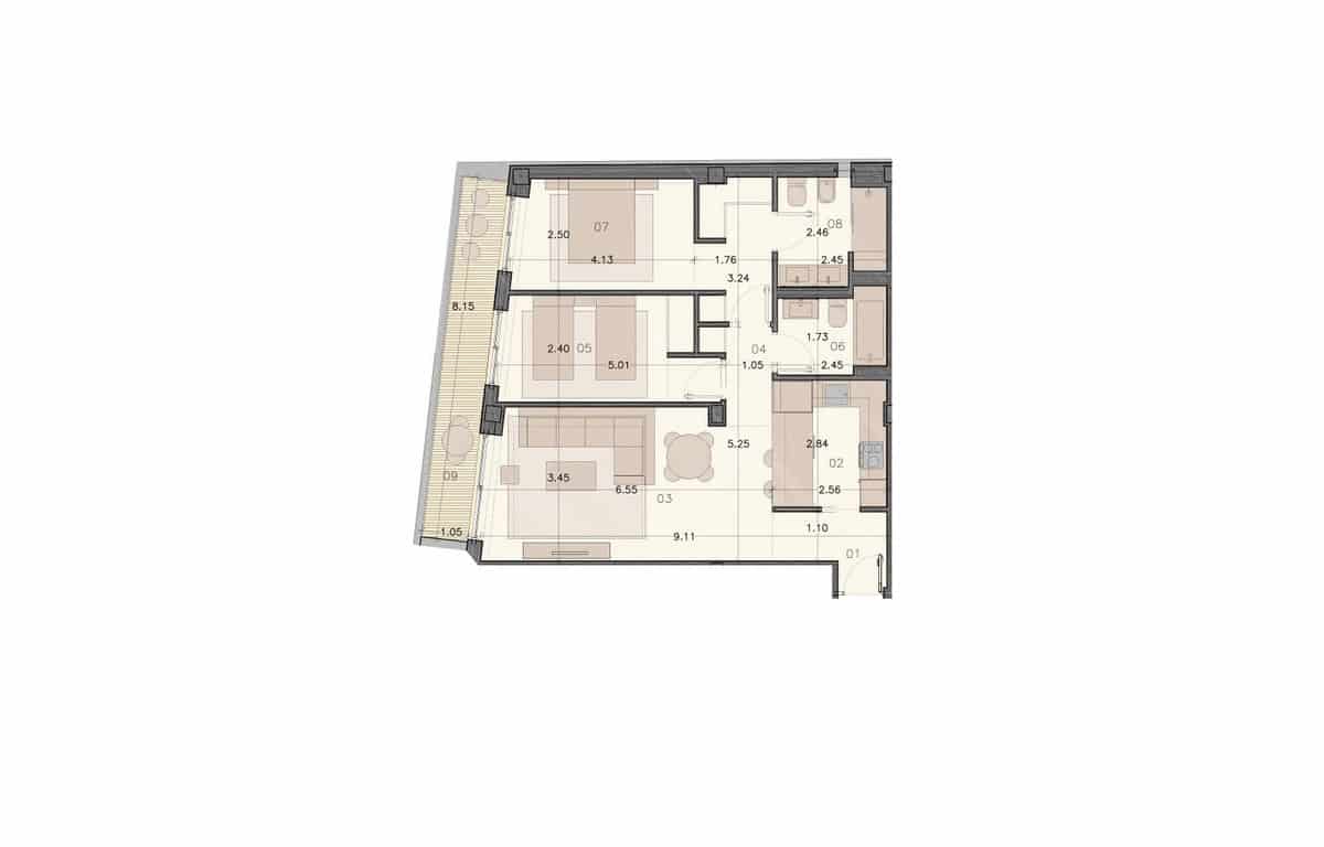 3 soverom Penthouse til salgs i Fuengirola med svømmebasseng garasje - € 1 550 000 (Ref: 7208390)