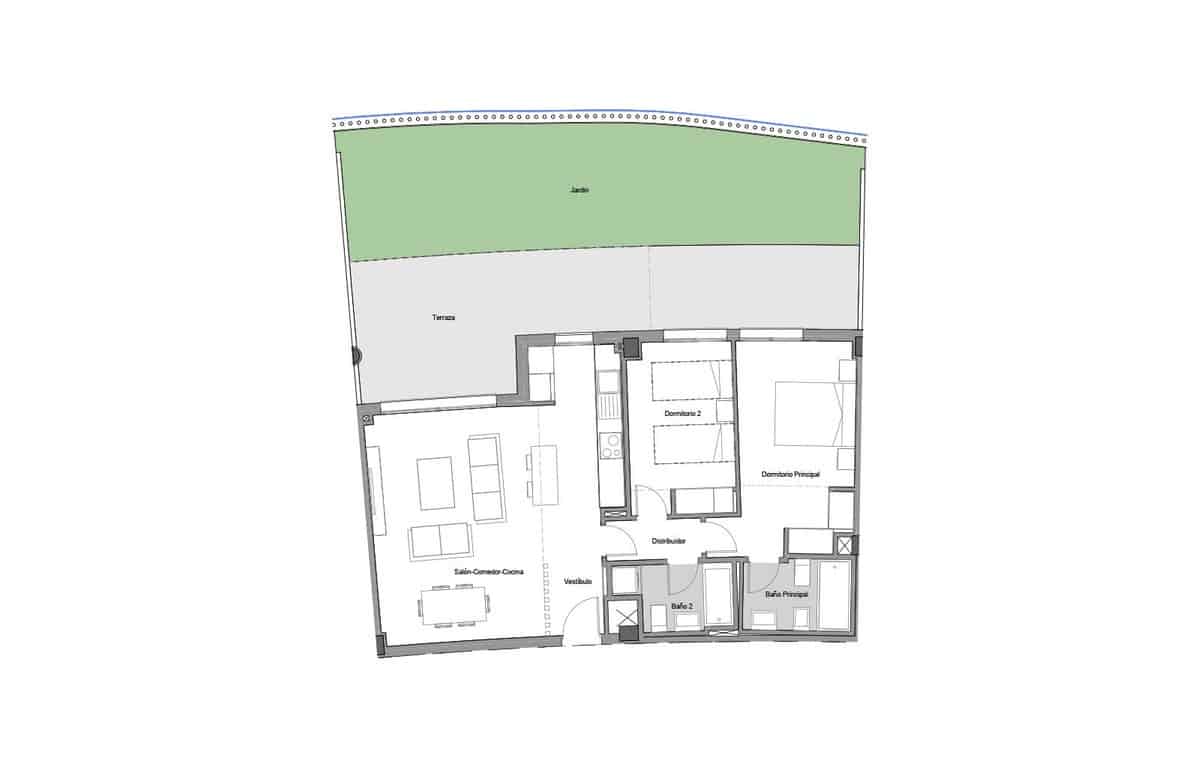 2 quarto Apartamento para venda em Estepona com piscina garagem - 470 000 € (Ref: 7233731)
