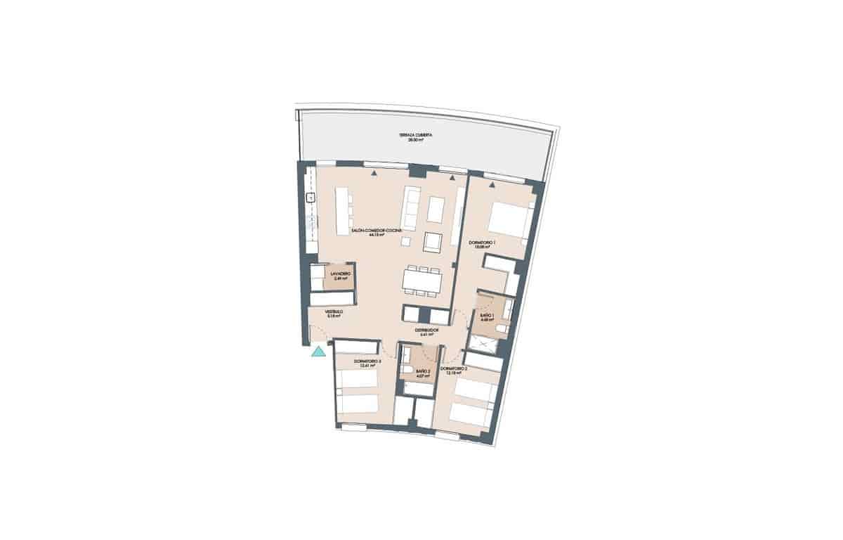 2 bedroom Penthouse for sale in New Golden Mile with pool garage - € 445,000 (Ref: 7285280)