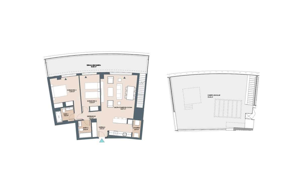 2 sovrum Lägenhet till salu i New Golden Mile med pool garage - 420 000 € (Ref: 7285280)