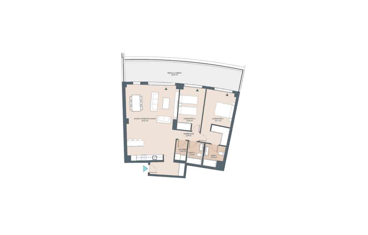 2 sovrum Lägenhet till salu i New Golden Mile med pool garage - 420 000 € (Ref: 7285280)