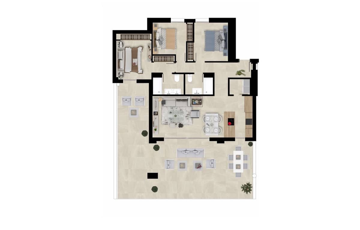 2 soverom Leilighet til salgs i La Cala Golf med svømmebasseng garasje - € 410 000 (Ref: 7290527)