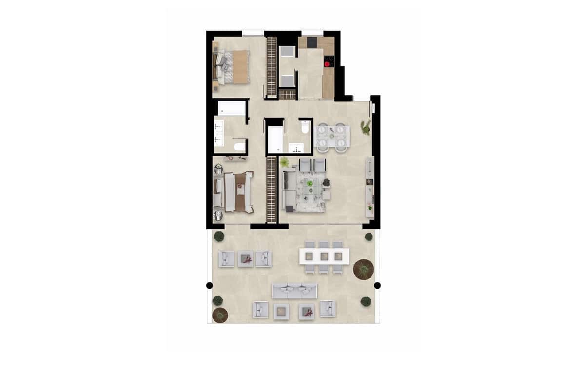 3 soverom Penthouse til salgs i La Cala Golf med svømmebasseng garasje - € 510 000 (Ref: 7290530)