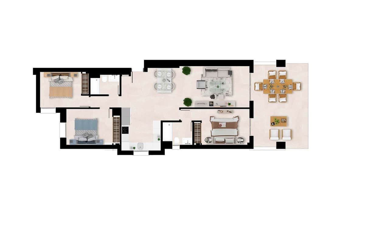 3 soveværelse Lejlighed til salg i Estepona med swimmingpool garage - € 438.000 (Ref: 7787106)