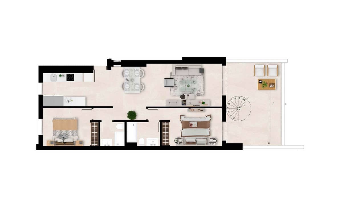 3 soveværelse Lejlighed til salg i Estepona med swimmingpool garage - € 438.000 (Ref: 7787106)