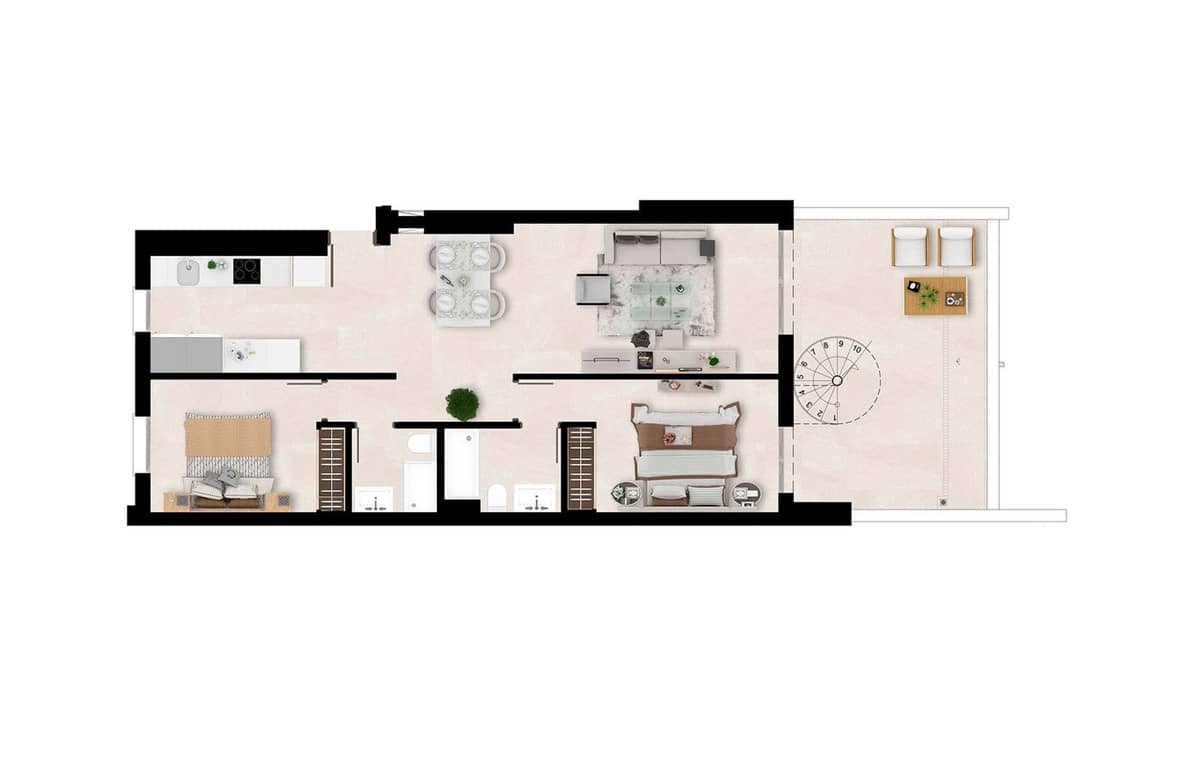 2 bedroom Apartment for sale in Estepona with pool garage - € 430,000 (Ref: 7787106)