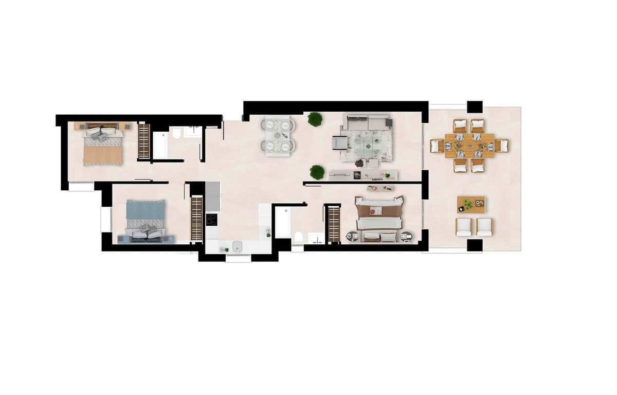 2 bedroom Apartment for sale in Estepona with pool garage - € 430,000 (Ref: 7787106)