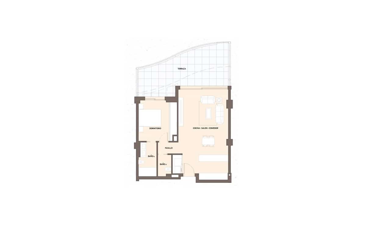 2 bedroom Beach Apartment for sale in Benalmadena Costa with pool garage - € 1,038,000 (Ref: 7788714)