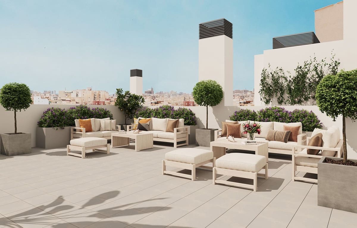 2 Zimmer Apartment zu verkaufen in Malaga Stadt mit Pool Garage - 528.000 € (Ref: 7801269)