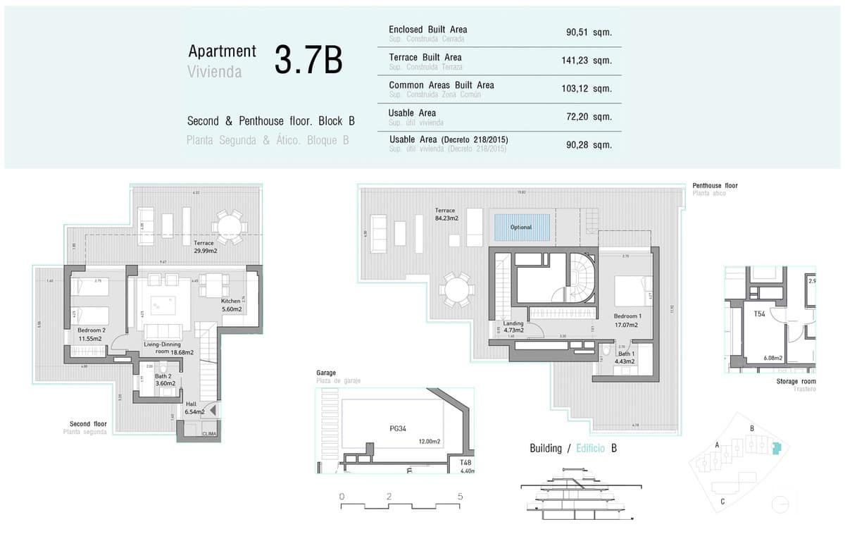 3 sovrum Takvåning till salu i Estepona med pool garage - 670 000 € (Ref: 7989860)