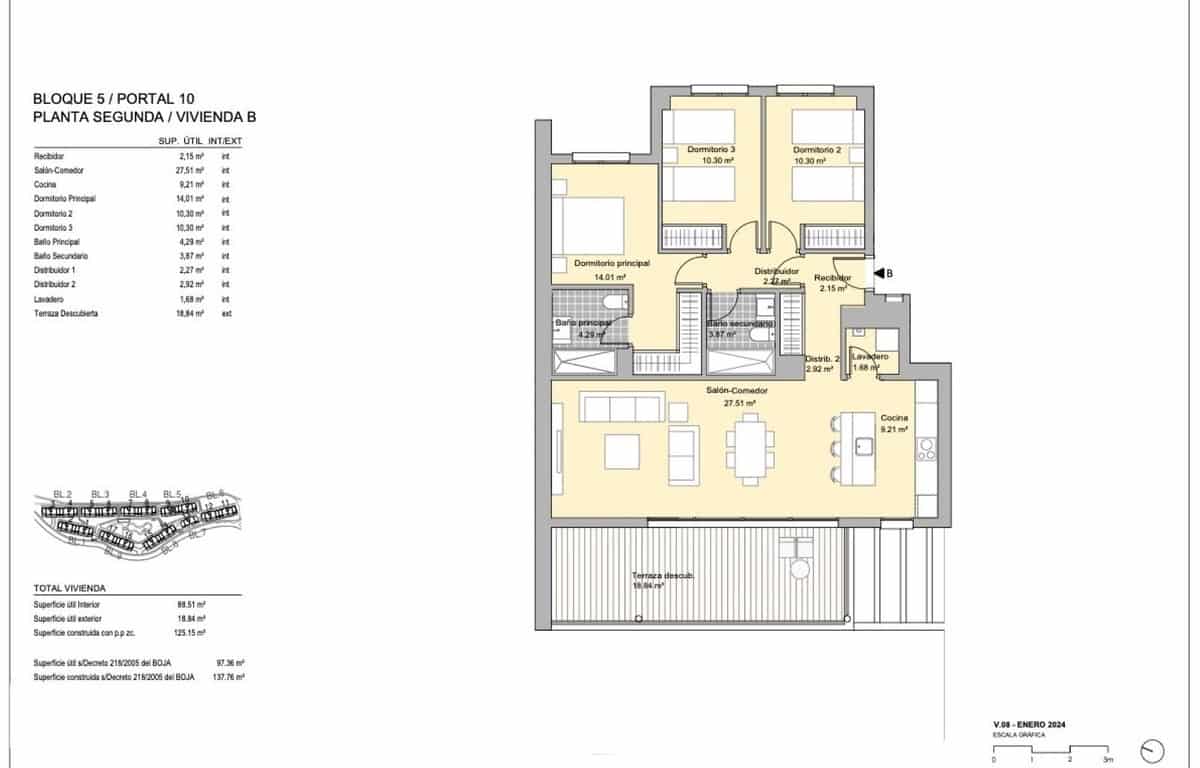 3 sovrum Lägenhet till salu i Casares med pool garage - 401 000 € (Ref: 8113804)