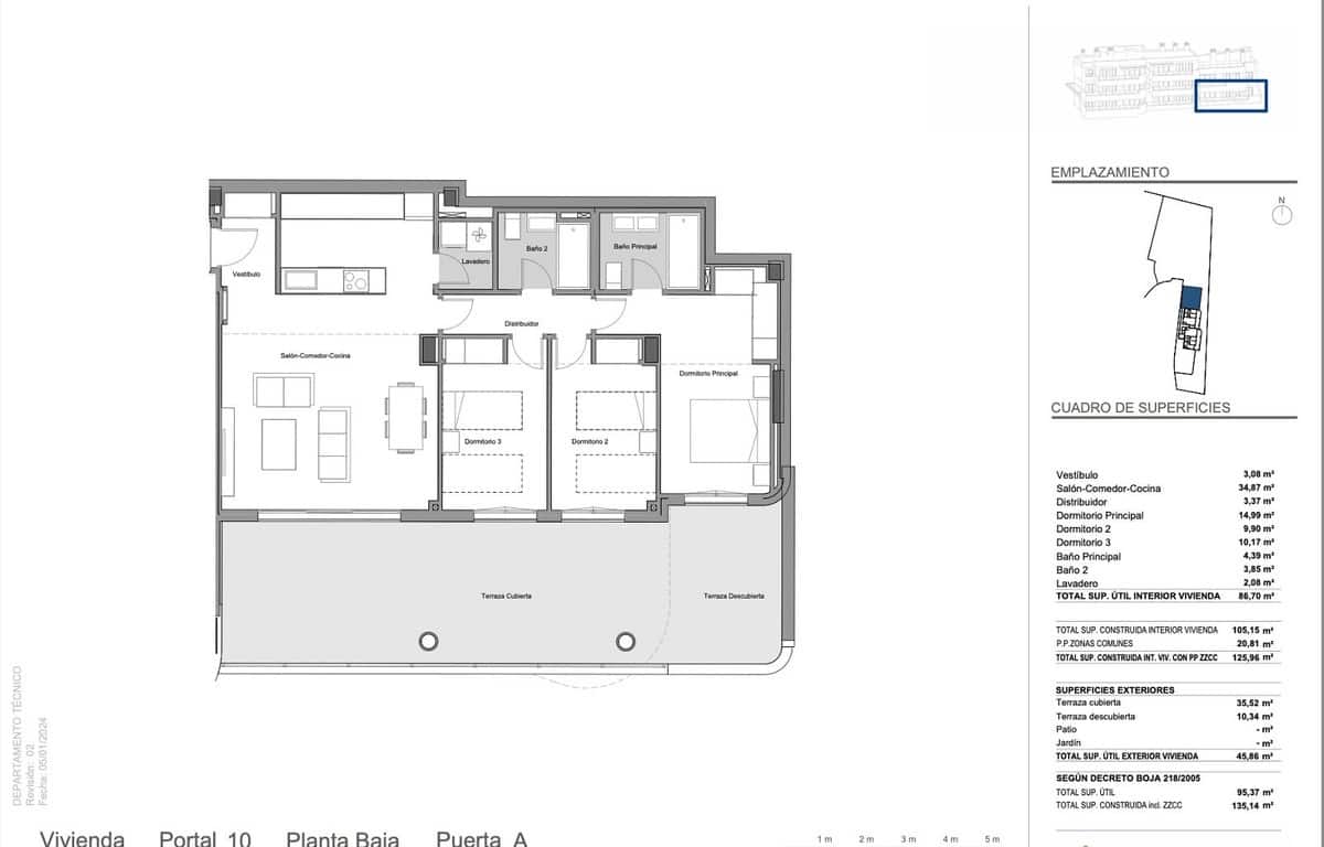 2 soverom Penthouse til salgs i Los Monteros med svømmebasseng garasje - € 645 000 (Ref: 8116770)