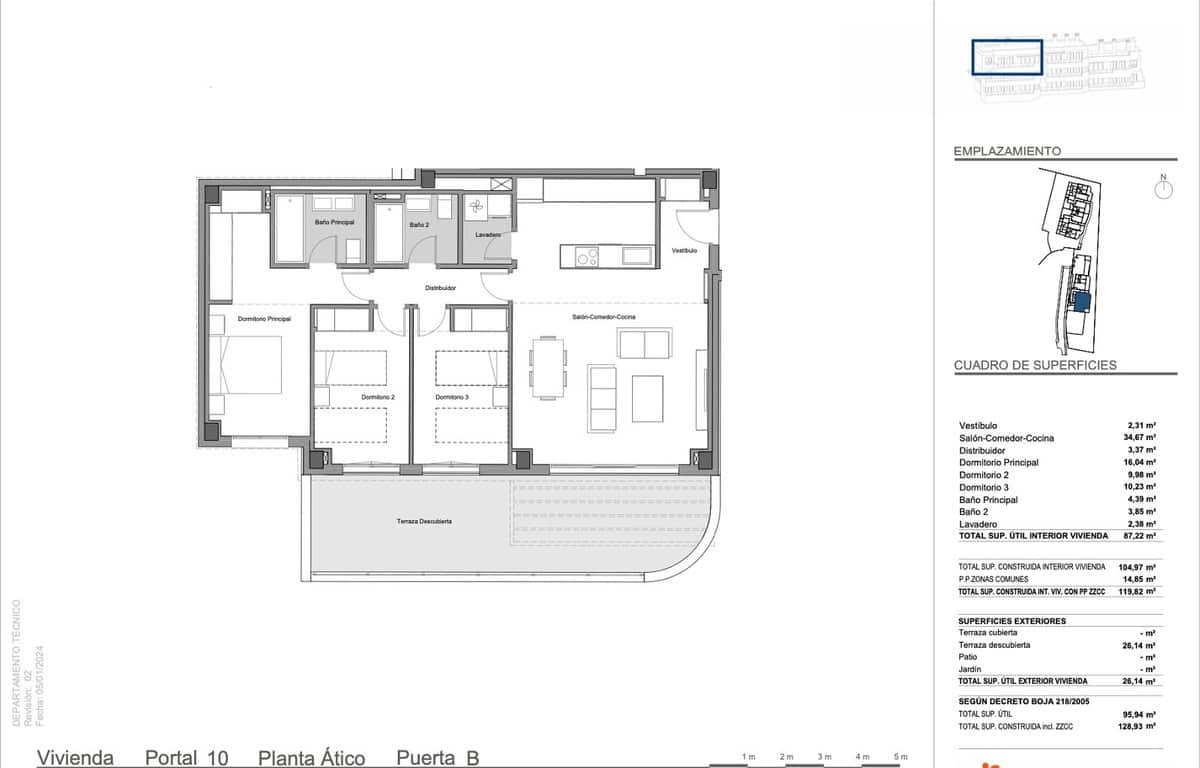 2 soverom Penthouse til salgs i Los Monteros med svømmebasseng garasje - € 645 000 (Ref: 8116770)