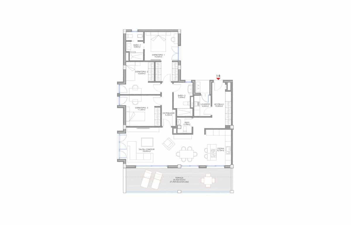 3 soverom Leilighet til salgs i Benalmadena Costa med garasje - € 680 000 (Ref: 8154048)