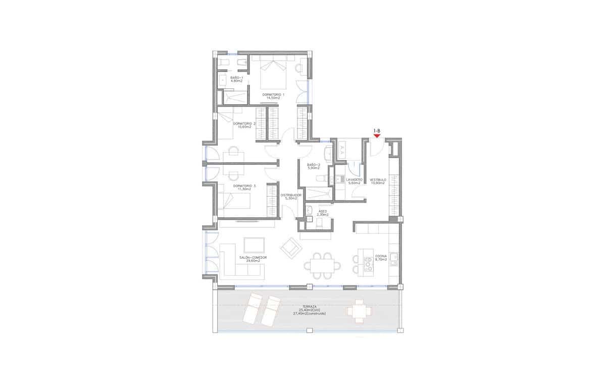 3 quarto Apartamento para venda em Benalmadena Costa com garagem - 680 000 € (Ref: 8154048)