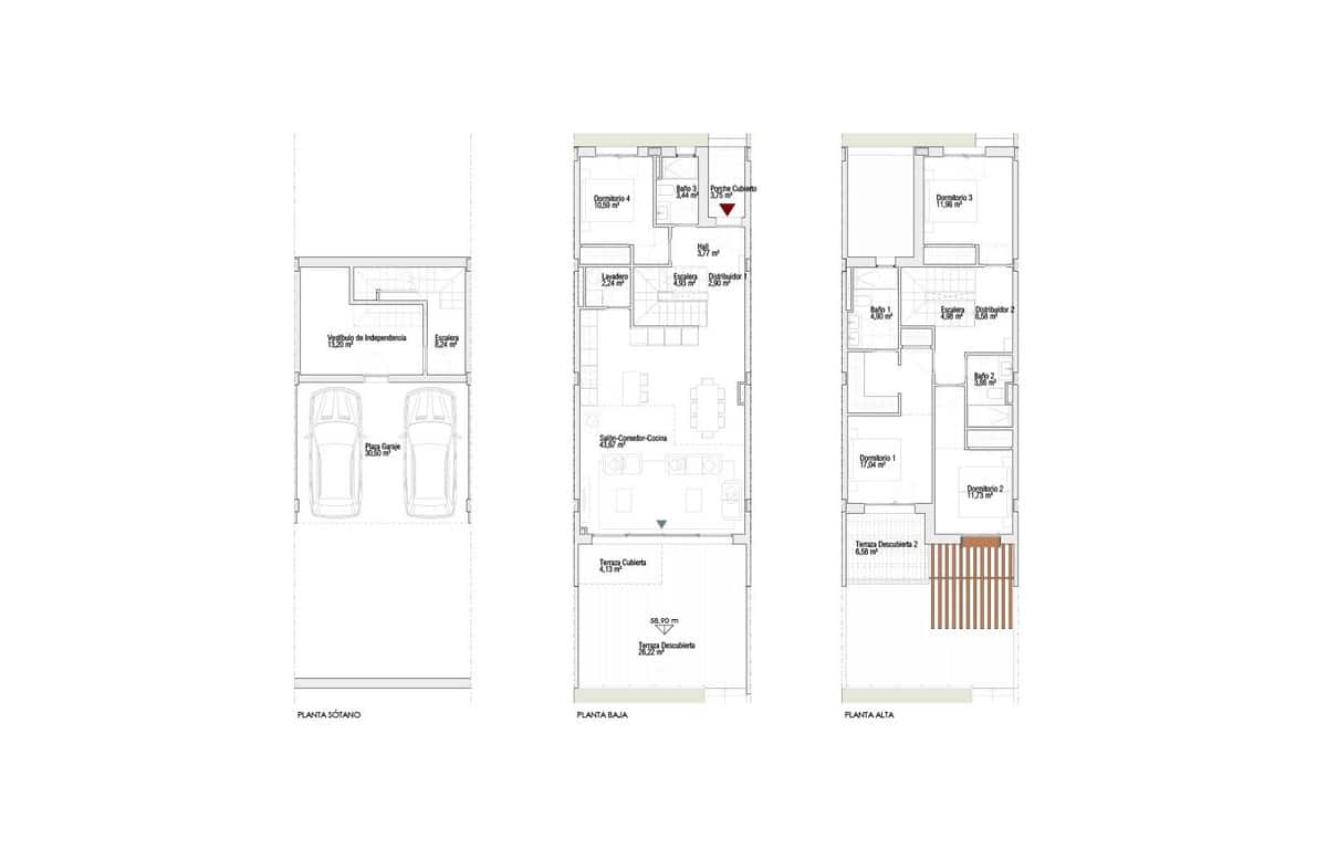 4 bedroom Townhouse for sale in El Chaparral with pool garage - € 1,046,000 (Ref: 8174246)