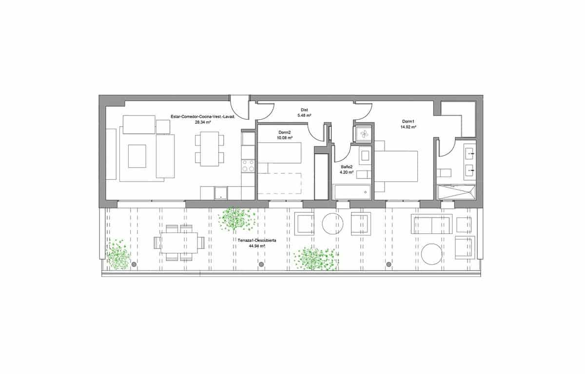 2 makuuhuone Huoneisto myytävänä paikassa Torremolinos mukana uima-altaan 
autotalli - 563 000 € (Ref: 8182310)