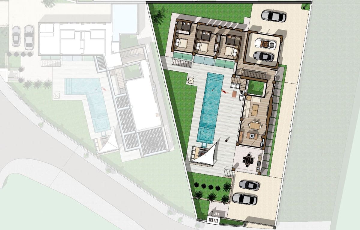 5 sypialnia Willa na sprzedaż w El Chaparral z basenem garażem - 2 548 000 € (Ref: 8243695)