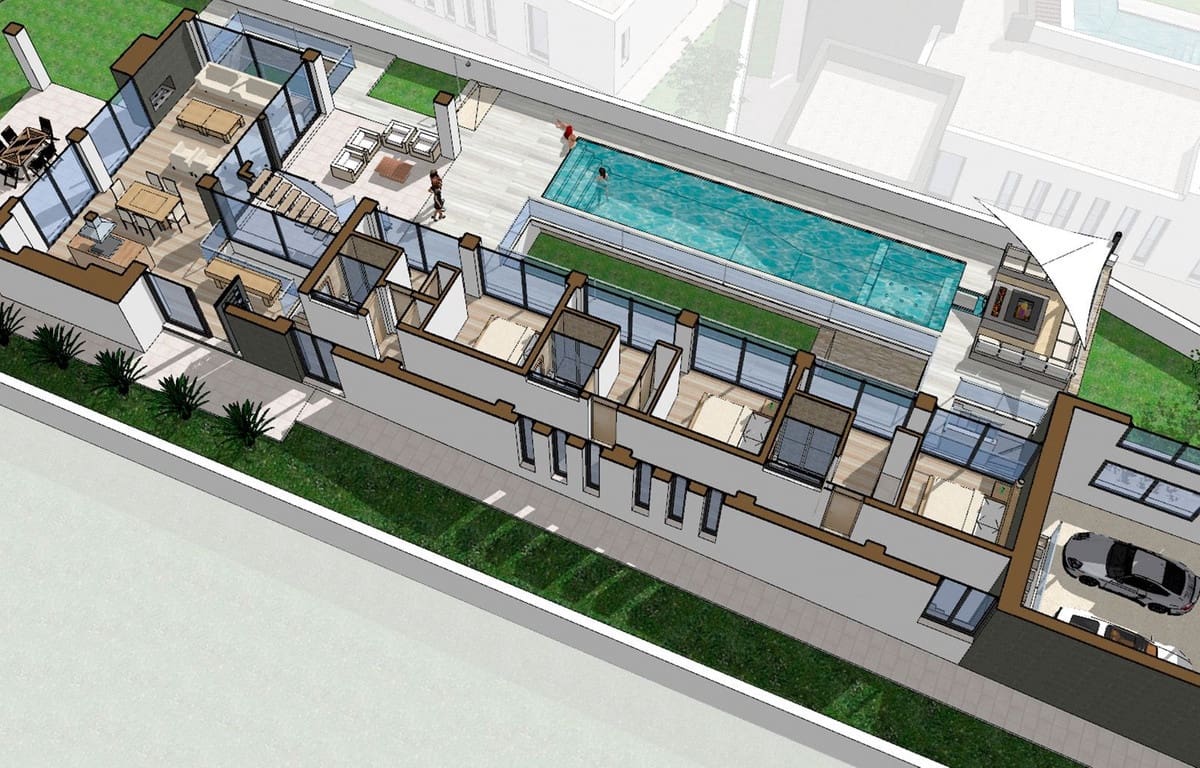 5 sypialnia Willa na sprzedaż w El Chaparral z basenem garażem - 2 548 000 € (Ref: 8243695)