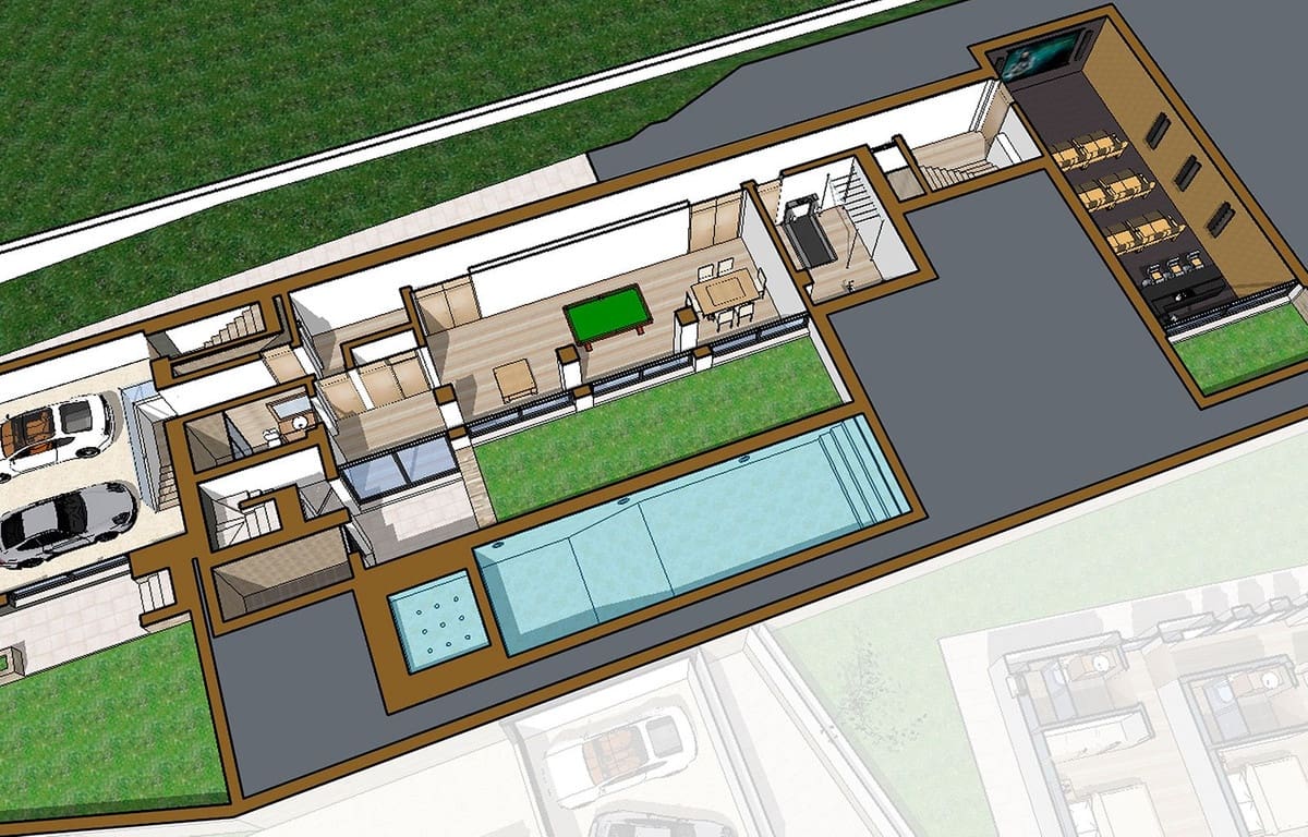 5 sypialnia Willa na sprzedaż w El Chaparral z basenem garażem - 2 548 000 € (Ref: 8243695)