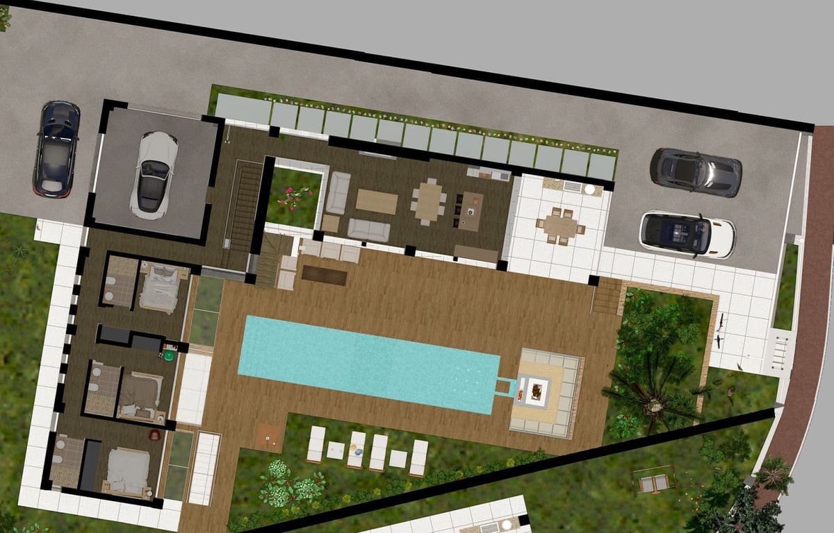 5 sypialnia Willa na sprzedaż w El Chaparral z basenem garażem - 2 548 000 € (Ref: 8243695)