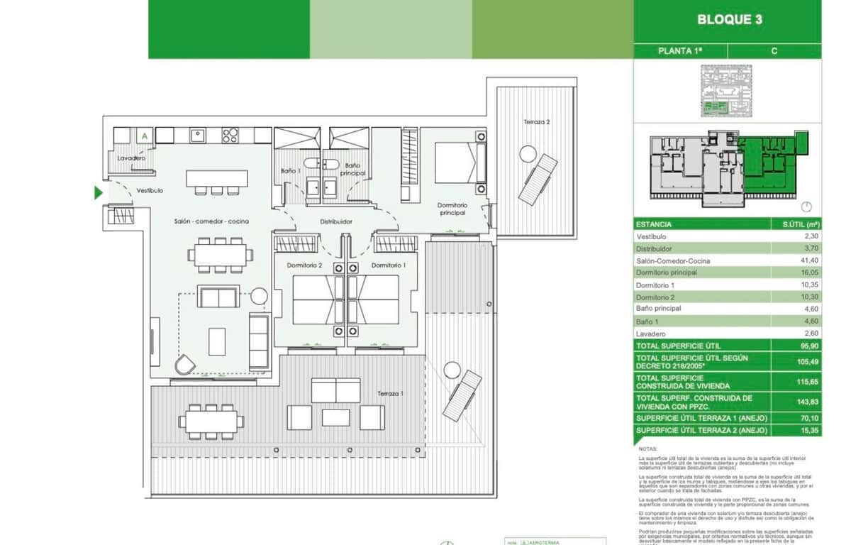 3 soverom Penthouse til salgs i Estepona med svømmebasseng garasje - € 1 170 000 (Ref: 8429251)