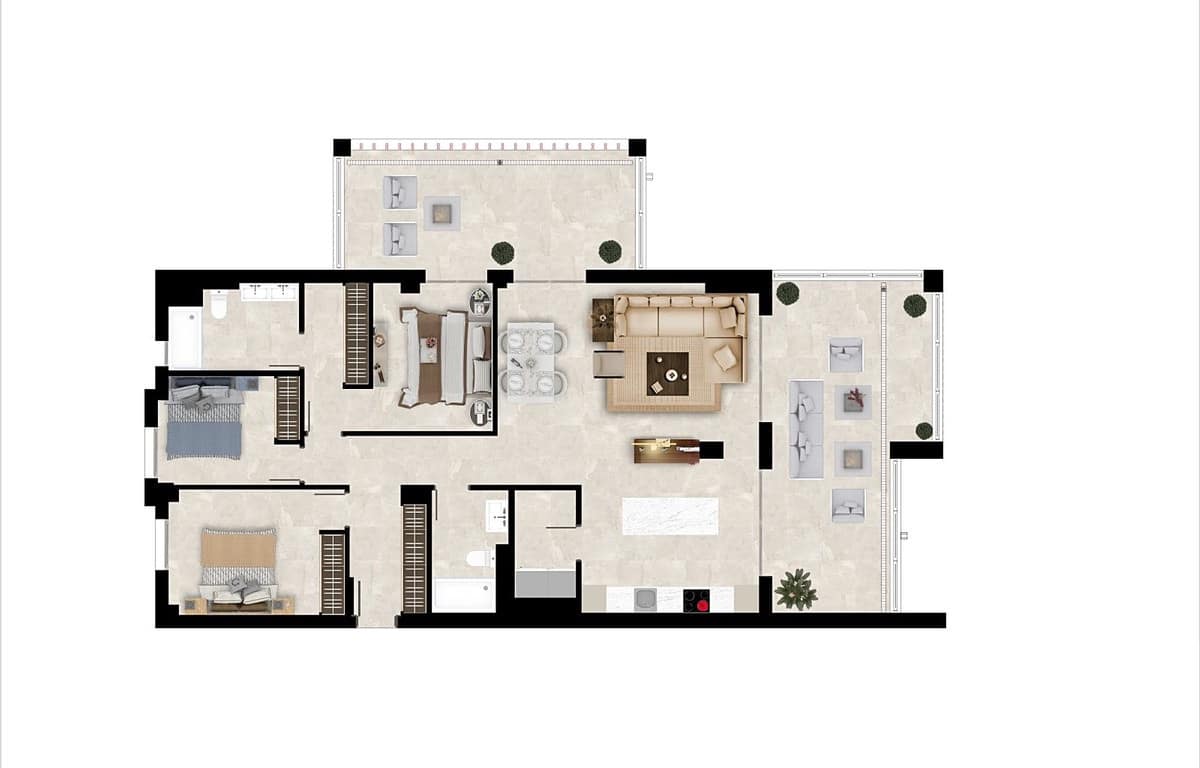 2 Zimmer Apartment zu verkaufen in Benahavis mit Pool Garage - 499.000 € (Ref: 8459238)