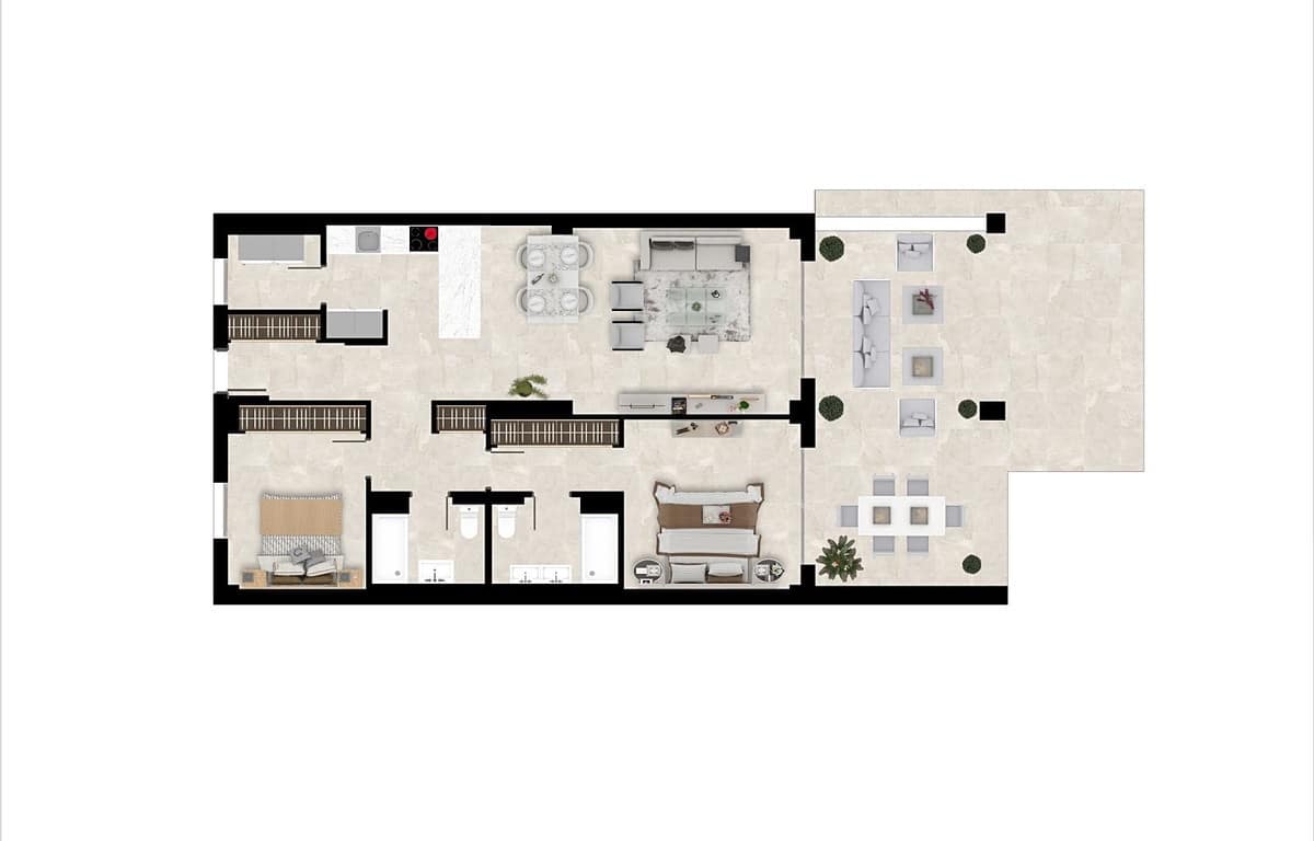 2 Zimmer Apartment zu verkaufen in Benahavis mit Pool Garage - 499.000 € (Ref: 8459238)