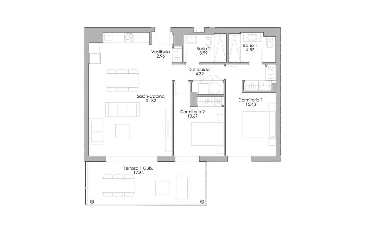 2 slaapkamer Appartement te koop in New Golden Mile met zwembad garage - € 449.000 (Ref: 8941892)