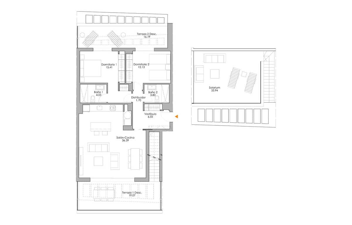 2 slaapkamer Appartement te koop in New Golden Mile met zwembad garage - € 449.000 (Ref: 8941892)