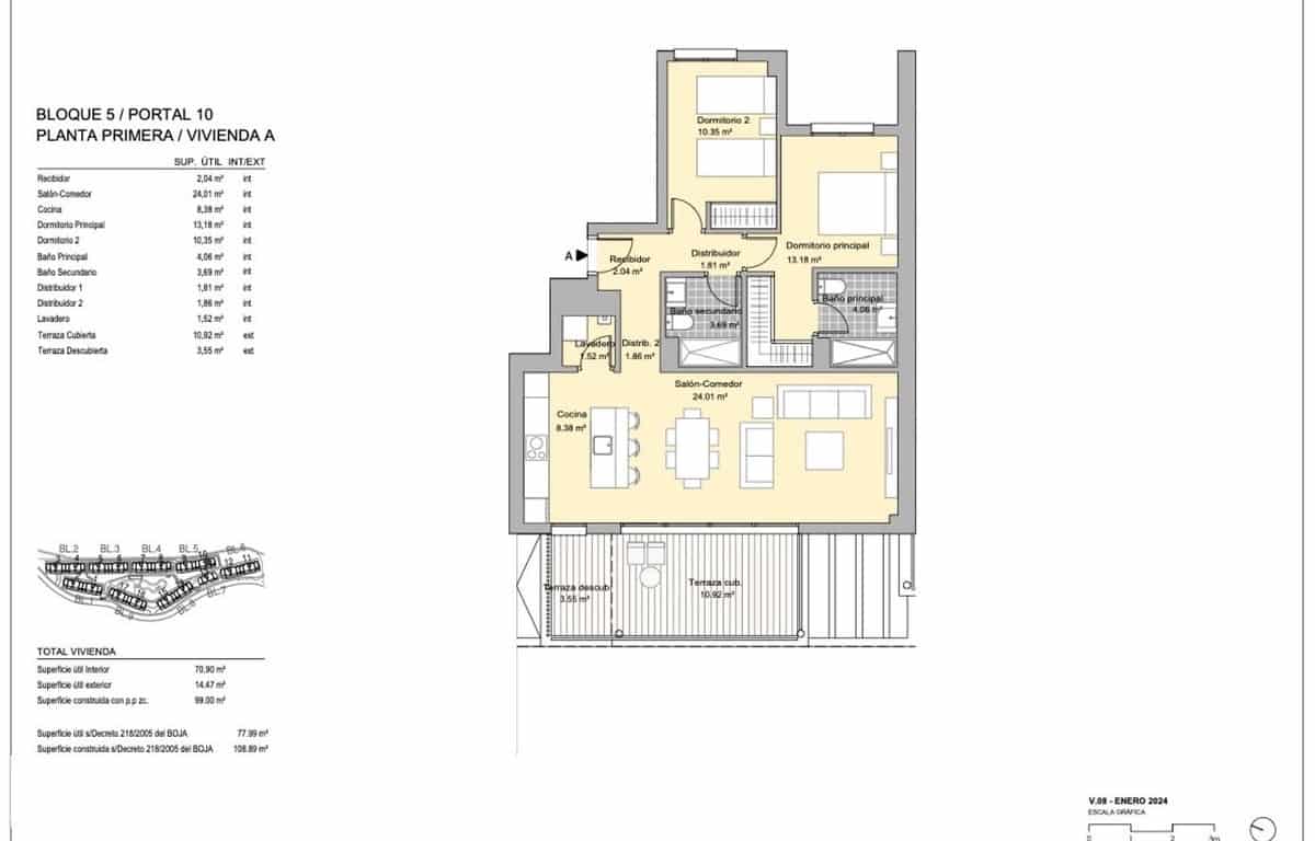 Apartamento de 4 habitaciones en Casares en venta con piscina garaje - 459.000 € (Ref: 9118047)