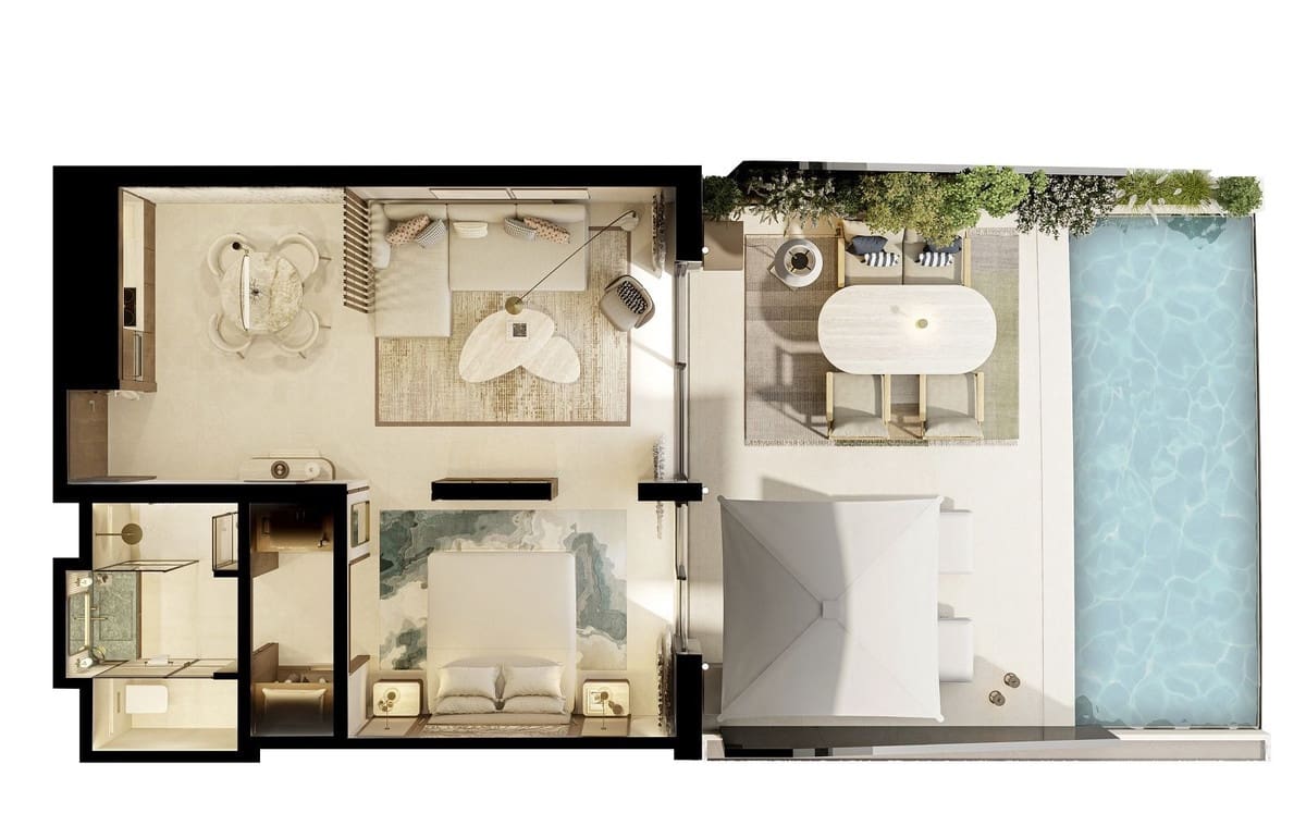 Apartamento de 1 habitación en La Quinta en venta con piscina garaje - 707.972 € (Ref: 9417503)