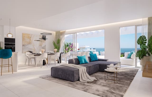 3 sypialnia Penthouse na sprzedaż w Mijas Costa, Mijas z basenem garażem - 1 300 000 € (Ref: 9550112)