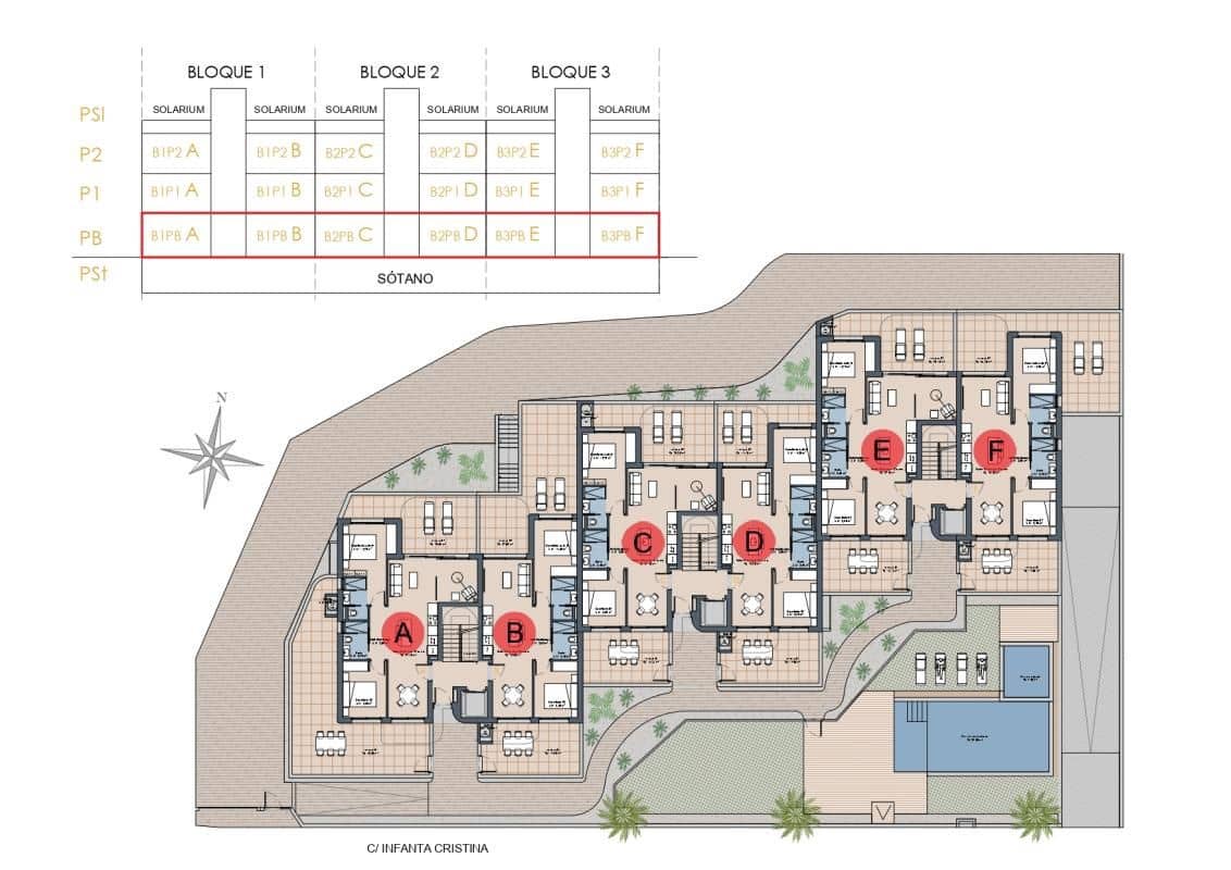 2 Zimmer Apartment zu verkaufen in Los Alcazares mit Pool Garage - 295.500 € (Ref: 10005631)