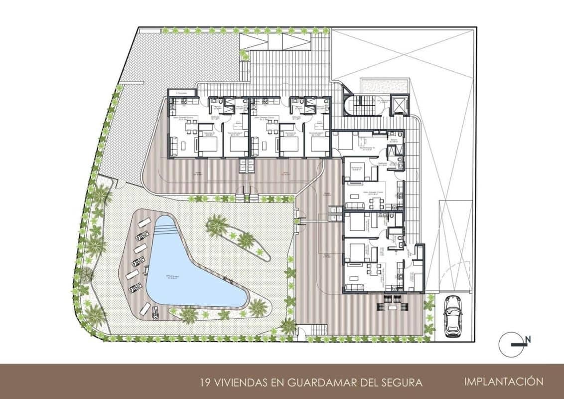 2 soveværelse Lejlighed til salg i Guardamar del Segura med swimmingpool garage - € 305.000 (Ref: 10090804)