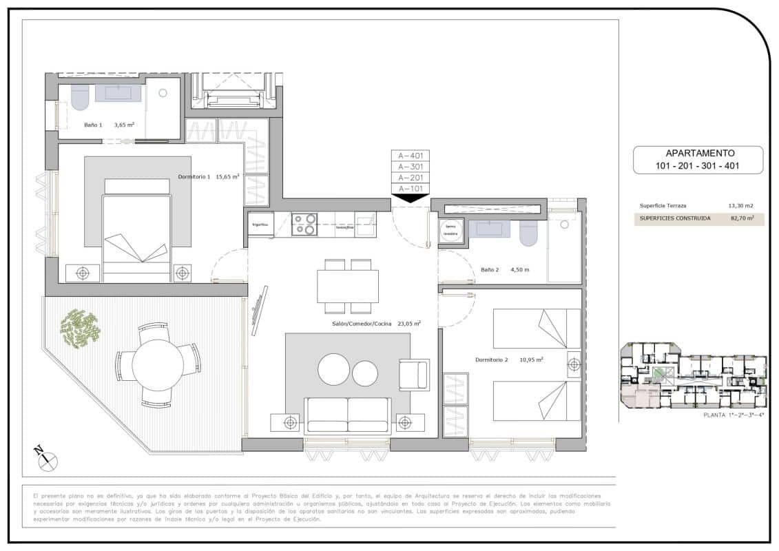 1 soveværelse Lejlighed til salg i Los Cuarteros med swimmingpool garage - € 151.900 (Ref: 10100155)