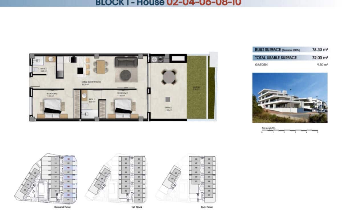2 makuuhuone Huoneisto myytävänä paikassa El Pinet mukana uima-altaan 
autotalli - 248 000 € (Ref: 10102623)