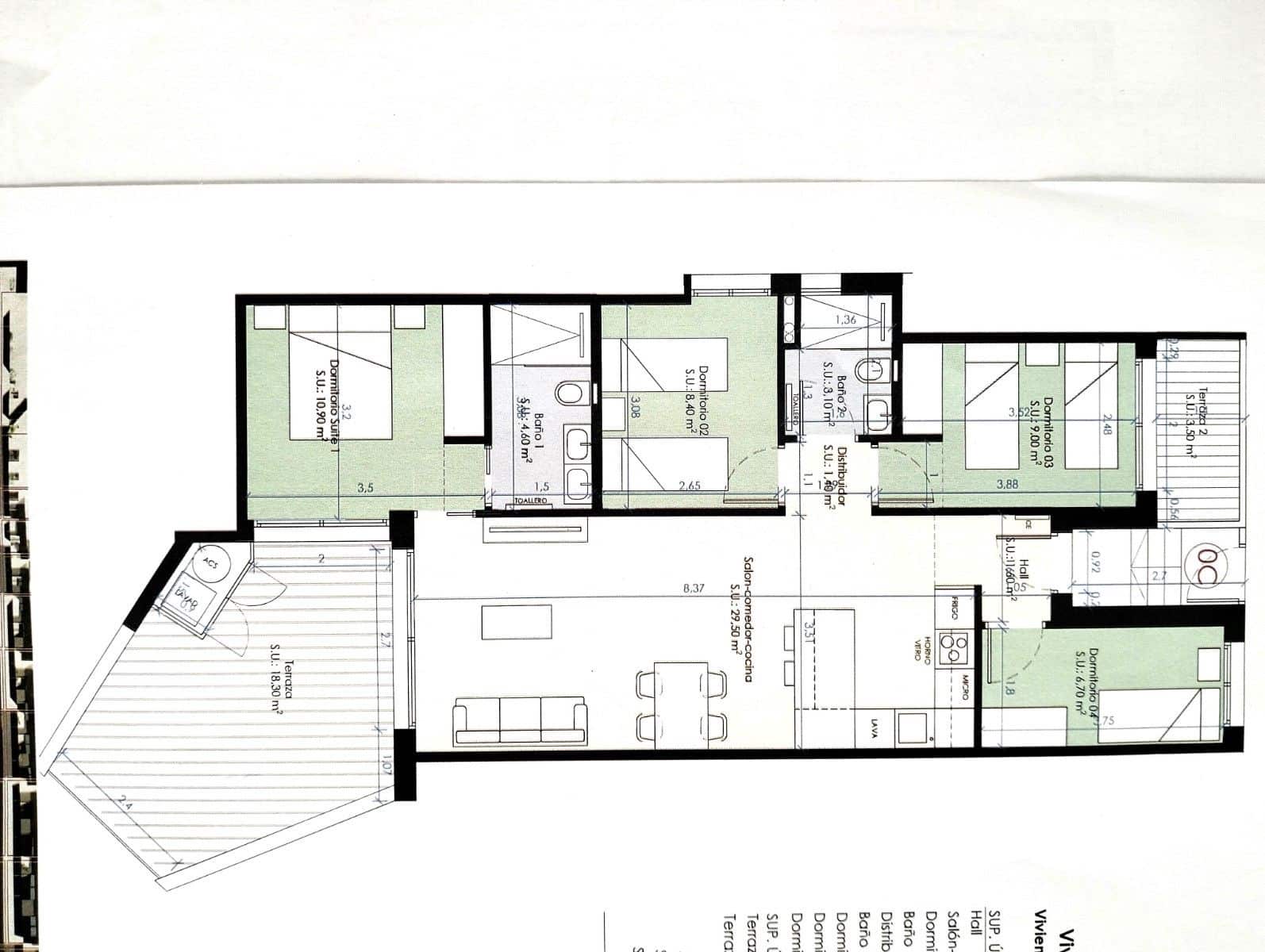 3 bedroom Apartment for sale in Benijofar with pool - € 328,000 (Ref: 8926529)