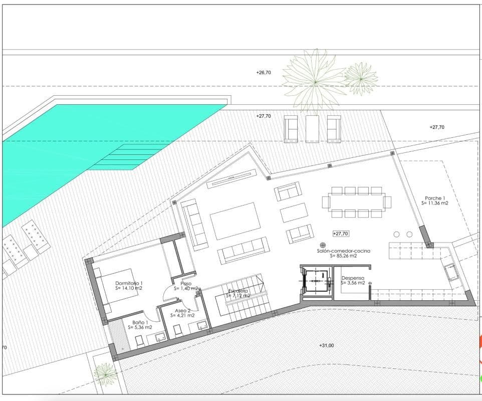 Chalet de 4 habitaciones en Calpe / Calp en venta con piscina garaje - 1.400.000 € (Ref: 9780877)