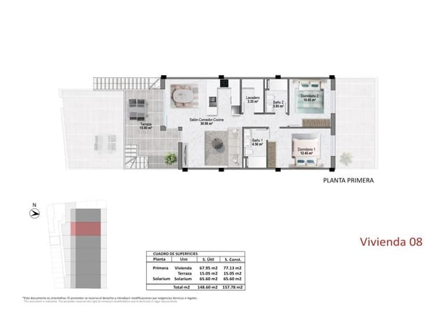 3 camera da letto Appartamento in vendita in Pilar de la Horadada con piscina garage - 289.900 € (Rif: 9780896)