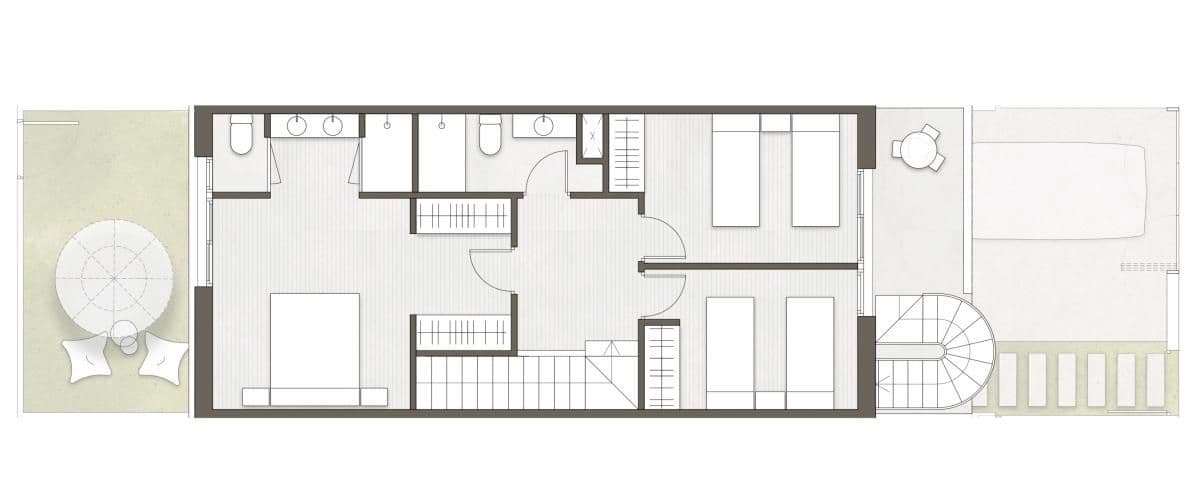 Adosado de 2 habitaciones en Pilar de la Horadada en venta con piscina - 314.900 € (Ref: 9780946)