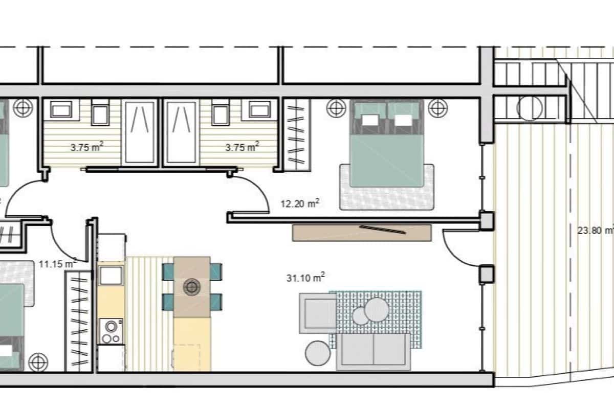 2 slaapkamer Appartement te koop in Roldan met zwembad - € 238.000 (Ref: 9780954)