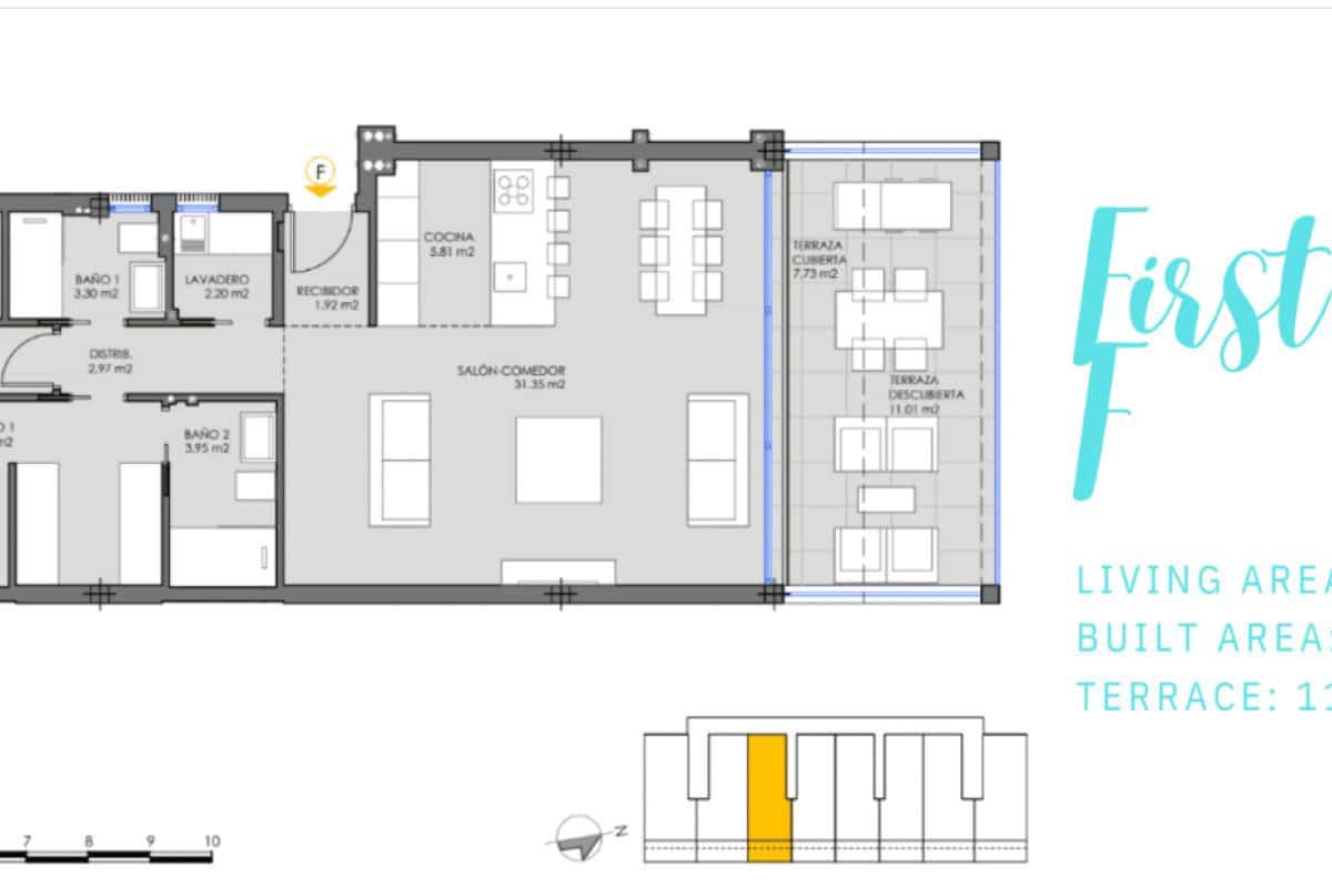 2 bedroom Apartment for sale in Islas Menores with pool - € 358,000 (Ref: 9781023)