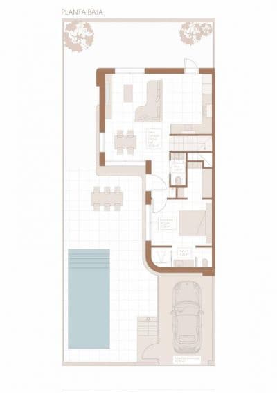 3 soveværelse Rækkehus til salg i Daya Nueva med swimmingpool garage - € 399.900 (Ref: 9781043)