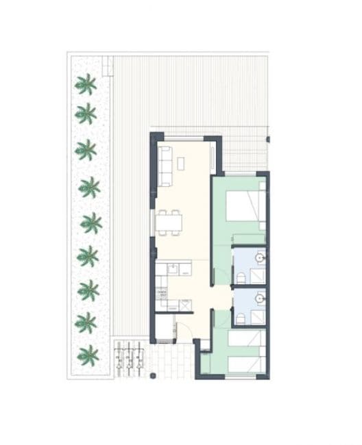 2 sypialnia Apartament na sprzedaż w Torrevieja z basenem - 334 000 € (Ref: 9781077)